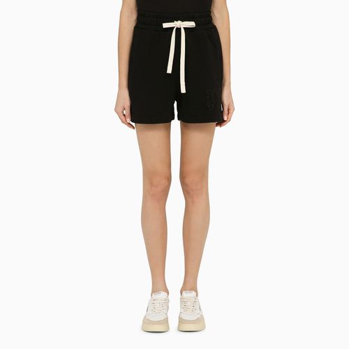 Black Cotton Logo Shorts - Palm Angels - Modalova