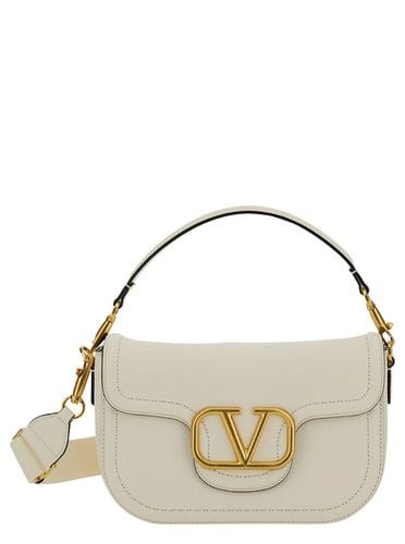 Alltime Shoulder Bag With Vlogo Detail In Smooth Leather Woman - Valentino Garavani - Modalova