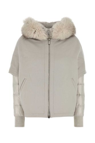 Chalk Polyester Pegaso Down Jacket - Moorer - Modalova