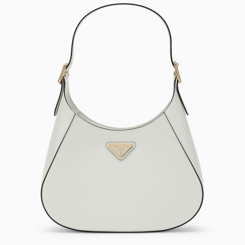Cleo White Leather Shoulder Bag - Prada - Modalova