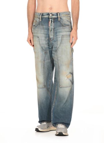 Distressed Straight-leg Jeans - Dsquared2 - Modalova