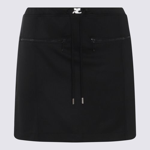 Courrèges Black Cotton Mini Skirt - Courrèges - Modalova