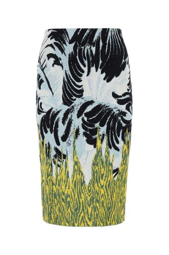 Graphic Jacquard Midi Skirt - Bottega Veneta - Modalova