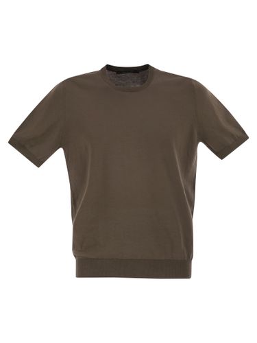 Basic Short-sleeved Cotton T-shirt - Tagliatore - Modalova