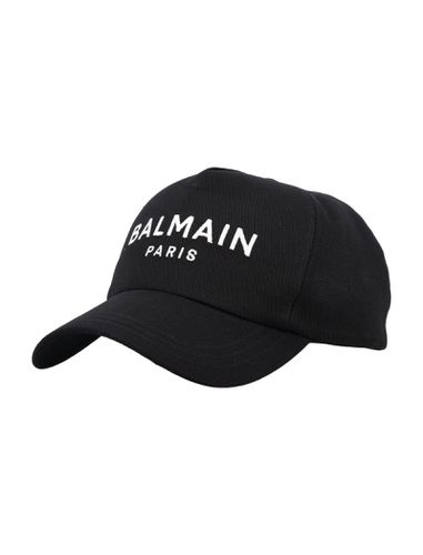 Logo Embroidery Baseball Cap - Balmain - Modalova