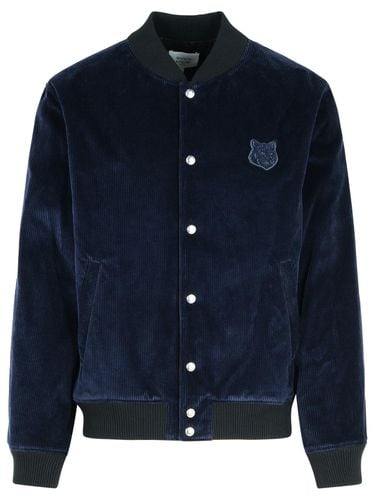 Teddy Cotton Bomber Jacket - Maison Kitsuné - Modalova