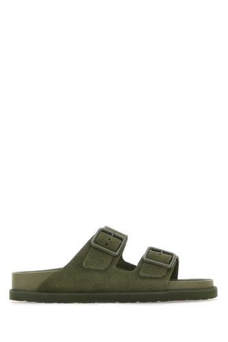 Army Green Suede Arizona Avantgarde Slippers - Birkenstock - Modalova