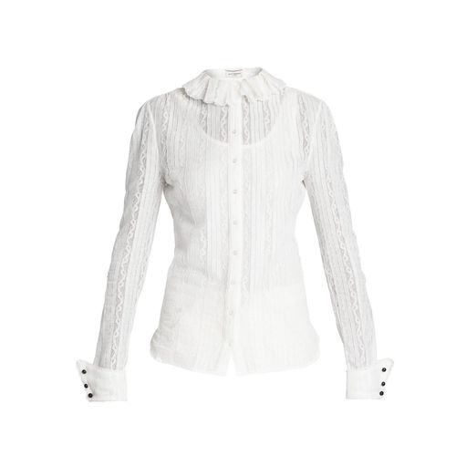 Saint Laurent Embroidered Blouse - Saint Laurent - Modalova