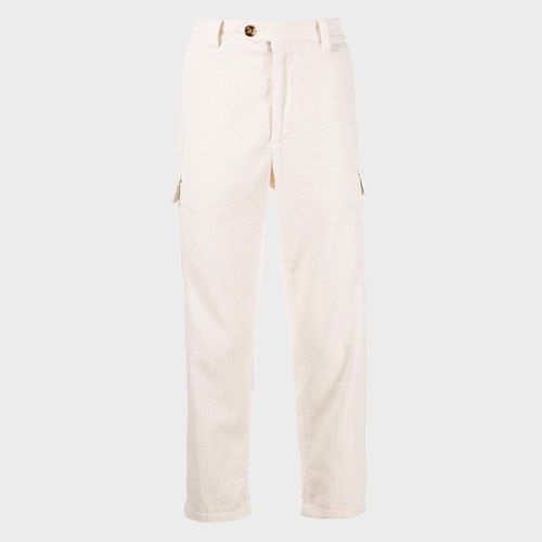 White Cotton Pants - Brunello Cucinelli - Modalova