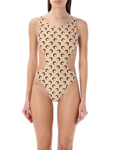 All-over Moon One-piece Swimsuit - Marine Serre - Modalova