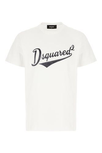 Dsquared2 White Cotton T-shirt - Dsquared2 - Modalova