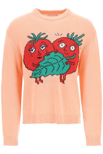 Happy Tomatoes Cotton Sweater - Sky High Farm - Modalova
