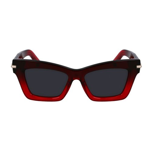 Salvatore Ferragamo Sf2031s 615 Gradient Dark Red Transparent Sunglasses - Salvatore Ferragamo Eyewear - Modalova