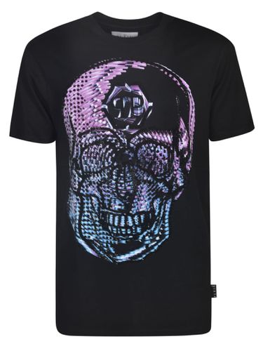 Philipp Plein Logo Skull T-shirt - Philipp Plein - Modalova