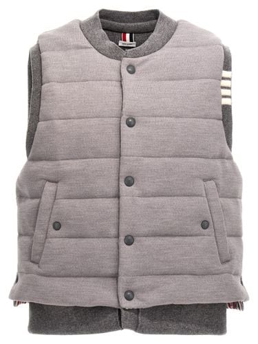 Bar Reversible Wool Vest - Thom Browne - Modalova