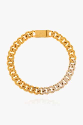 Chain-linked Contrasted Necklace - Saint Laurent - Modalova