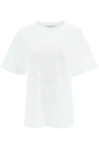 Rhinestone Logo T-shirt - Stella McCartney - Modalova