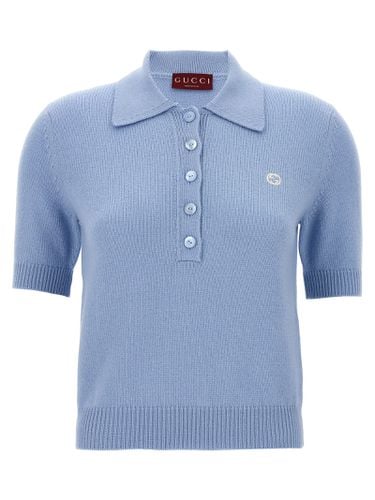 Gucci Logo Embroidery Polo Shirt - Gucci - Modalova