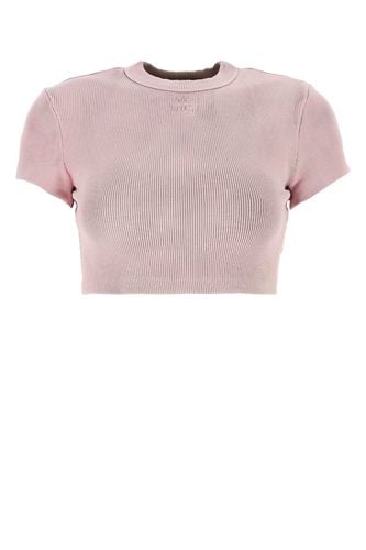 Pink Stretch Cotton T-shirt - T by Alexander Wang - Modalova