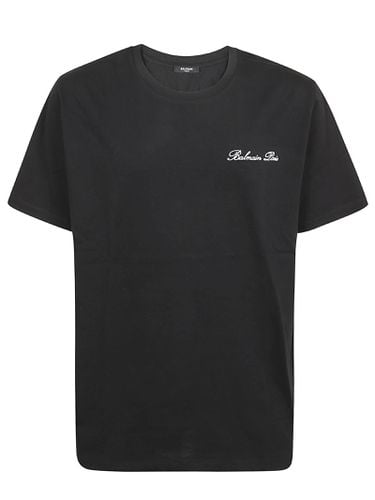 Signature Embroidery T-shirt-bulky Fit - Balmain - Modalova