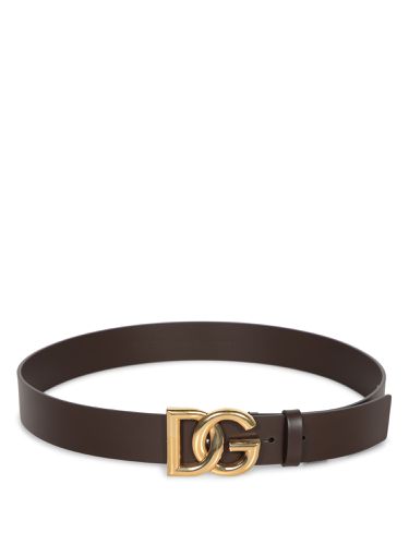 Dolce & Gabbana Dg Gold-brown Belt - Dolce & Gabbana - Modalova