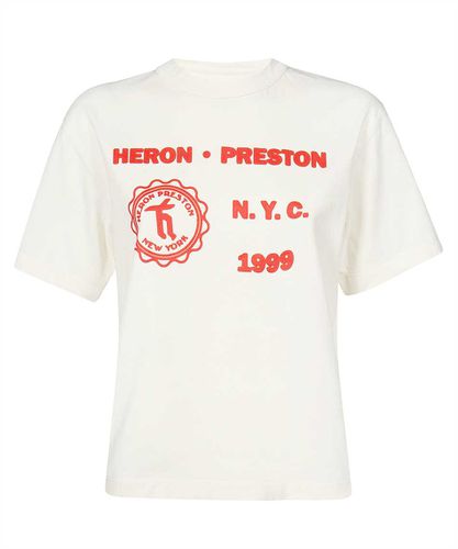 Printed Cotton T-shirt - HERON PRESTON - Modalova
