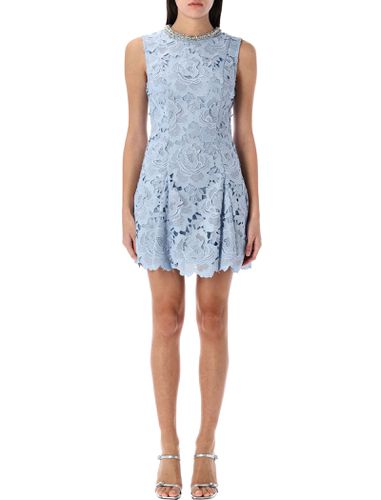 Flower Lace Mini Dress - self-portrait - Modalova