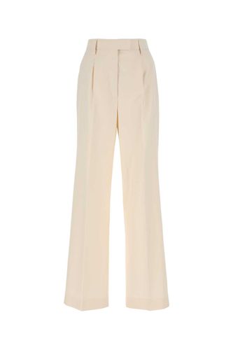 Prada Ivory Cotton Wide-leg Pant - Prada - Modalova