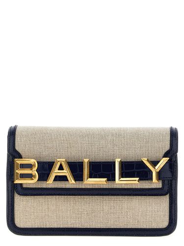 Logo Leather Canvas Crossbody Bag - Bally - Modalova