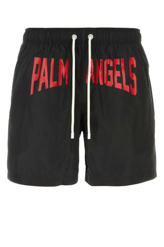 Black Polyester Swimming Shorts - Palm Angels - Modalova