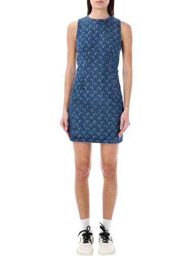 Deadstock Denim Mini Dress - Marine Serre - Modalova