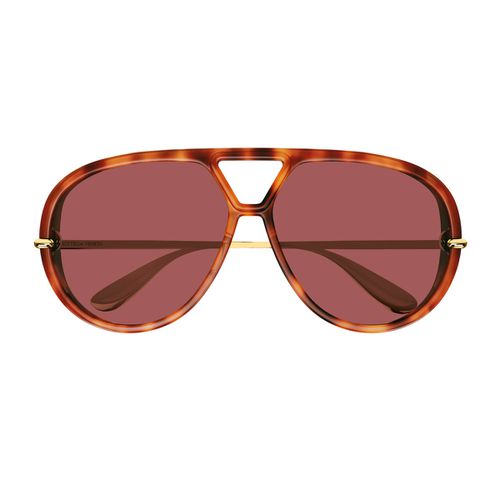 Bottega Veneta Bv1274s Linea Unapologetic 003 Havana Gold Brown Sunglasses - Bottega Veneta Eyewear - Modalova