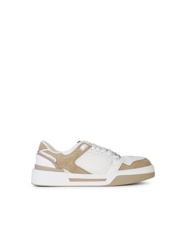New Roma White Leather Sneakers - Dolce & Gabbana - Modalova