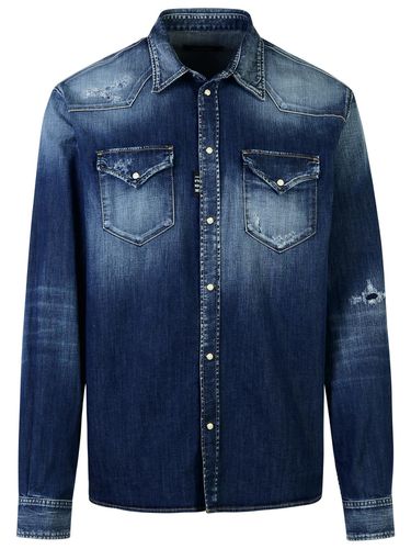 Dsquared2 Blue Cotton Shirt - Dsquared2 - Modalova