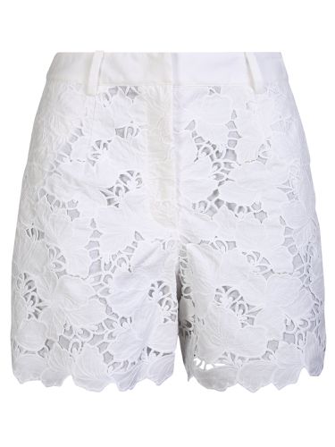 Cotton Lace Shorts - self-portrait - Modalova