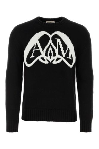 Black Cotton Sweater - Alexander McQueen - Modalova