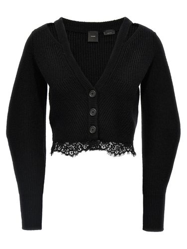 Pinko Cropped Knitted Cardigan - Pinko - Modalova