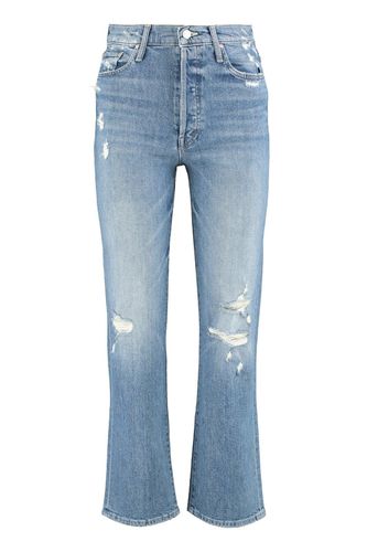 Distressed Straight Leg Jeans - Mother - Modalova