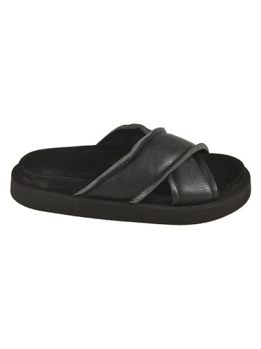 Buttero Crossed Strap Sliders - Buttero - Modalova