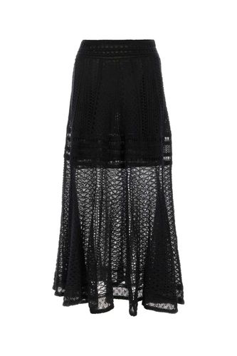 Chloé Black Linen Blend Skirt - Chloé - Modalova