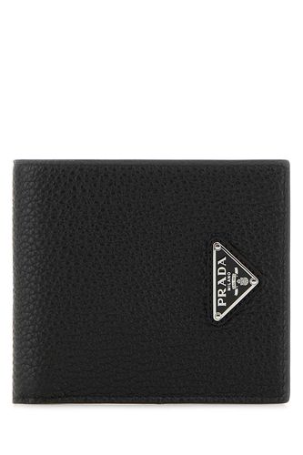 Prada Black Leather Wallet - Prada - Modalova