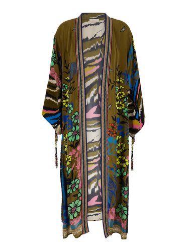 Kimono With Floral Print In Viscose Woman - Anjuna - Modalova