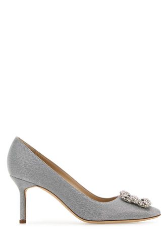 Embroidered Fabric Hangisi Pumps - Manolo Blahnik - Modalova