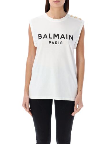 Balmain 3-button Tank Top - Balmain - Modalova