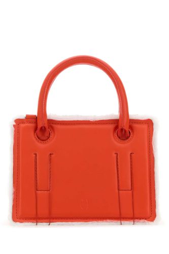 Coral Leather Mini Otto Handbag - Dentro - Modalova