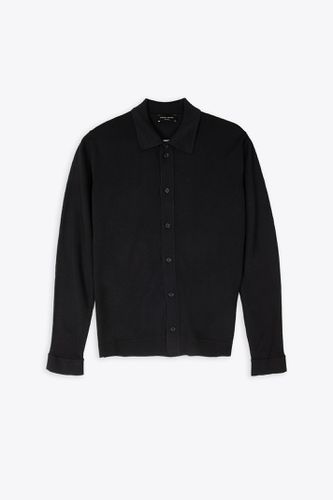 Camica Ml Black extra-fine merino wool shirt - Roberto Collina - Modalova