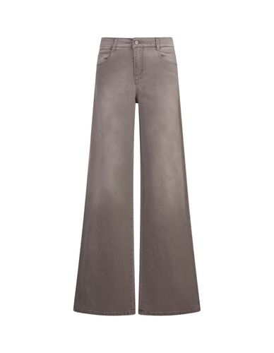 Wide Leg Jeans In Denim - Ermanno Scervino - Modalova