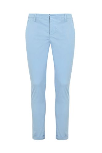 Gaubert Trousers In Light Blue Poplin - Dondup - Modalova