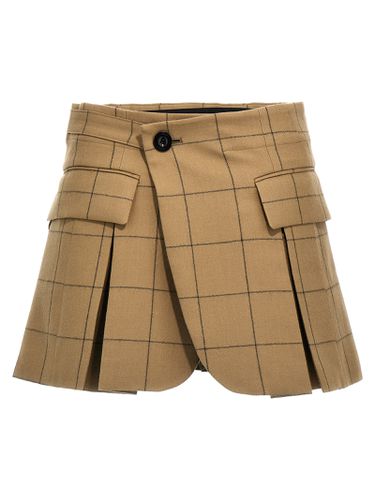 Sacai windowpane Skort - Sacai - Modalova