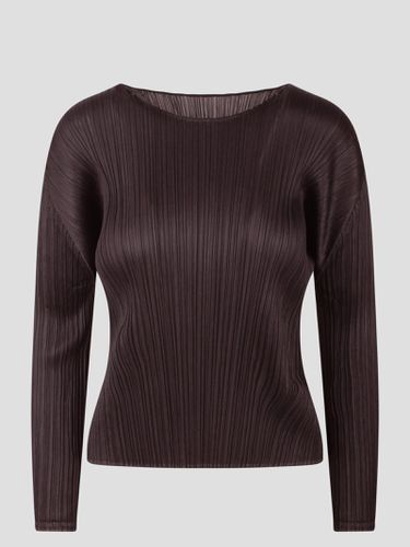 Plisse Long Sleeves T-shirt - Pleats Please Issey Miyake - Modalova